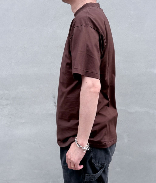 INTERIM/HIGH GAUGE SUVIN JERSEY S/S TEE (BROWN)