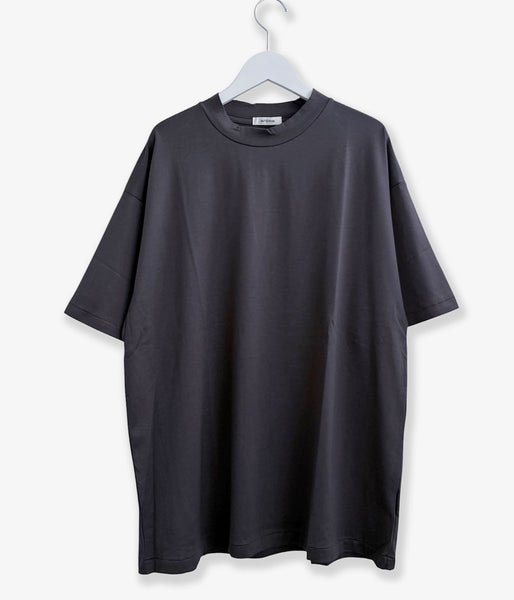 INTERIM/HIGH GAUGE SUVIN JERSEY S/S TEE (SMOKE BLACK)