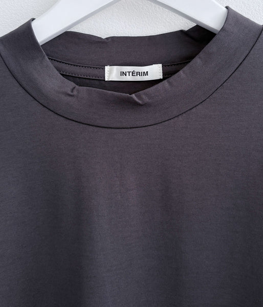 INTERIM/HIGH GAUGE SUVIN JERSEY S/S TEE (SMOKE BLACK)