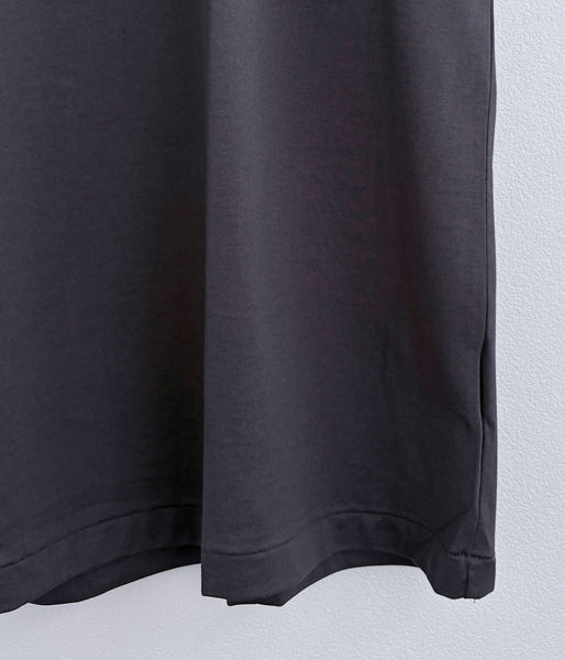 INTERIM/HIGH GAUGE SUVIN JERSEY S/S TEE (SMOKE BLACK)