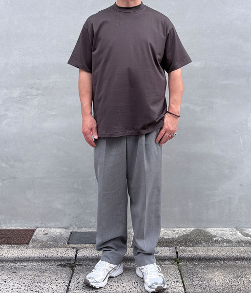 INTERIM/HIGH GAUGE SUVIN JERSEY S/S TEE (SMOKE BLACK)
