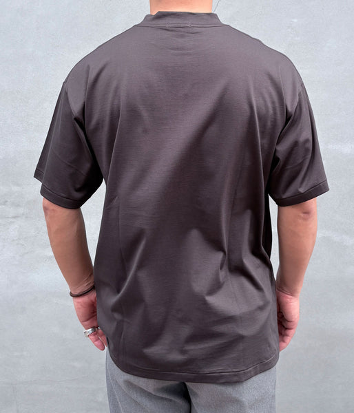 INTERIM/HIGH GAUGE SUVIN JERSEY S/S TEE (SMOKE BLACK)