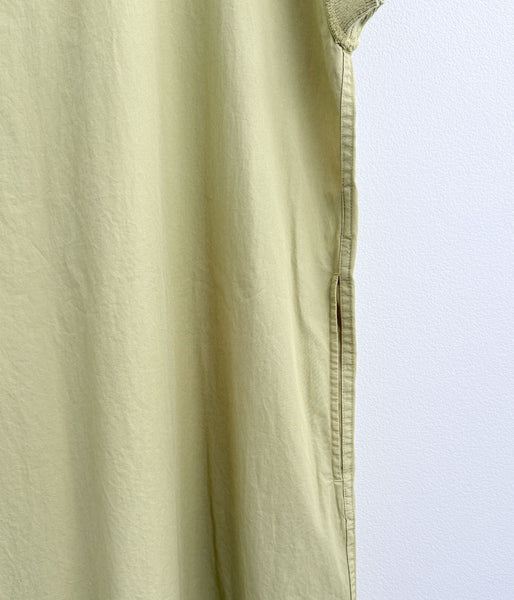 MHL./GARMENT DYED COTTON POPLIN DRESS (LIME)