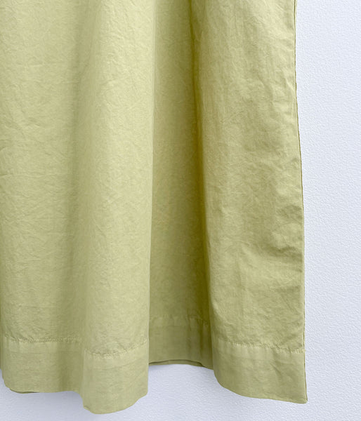 MHL./GARMENT DYED COTTON POPLIN DRESS (LIME)