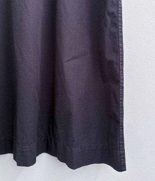 MHL./GARMENT DYED COTTON POPLIN DRESS (DARK CHARCOAL)