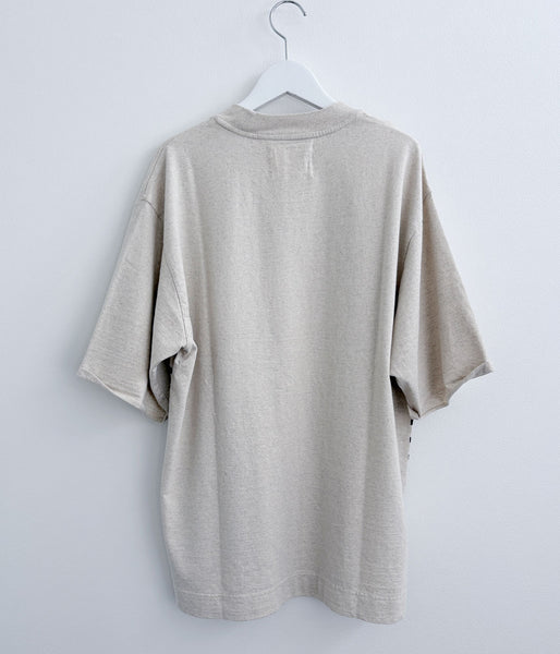 MHL./BELGIAN LINEN COTTON JERSEY TOP SS (NATURAL)
