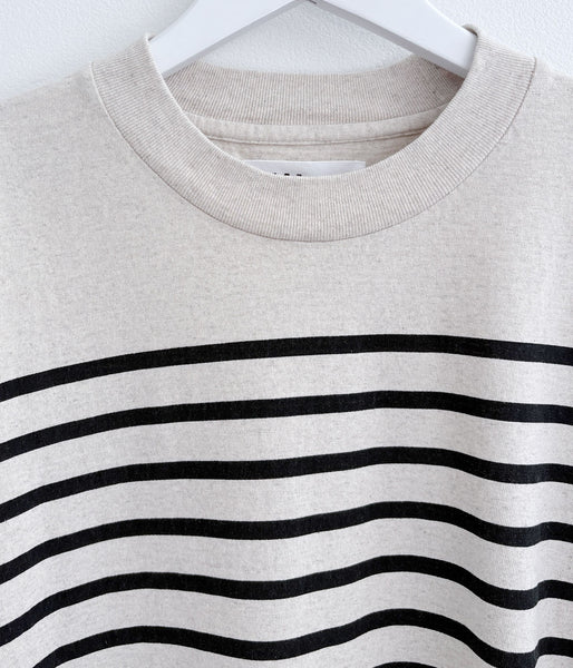 MHL./BELGIAN LINEN COTTON JERSEY TOP SS (NATURAL)
