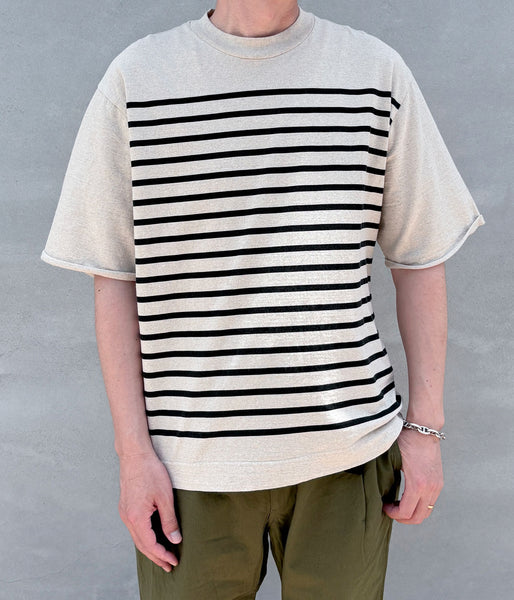MHL./BELGIAN LINEN COTTON JERSEY TOP SS (NATURAL)