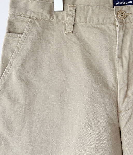DESCENDANT/PIT TWILL SHORTS (BEIGE)