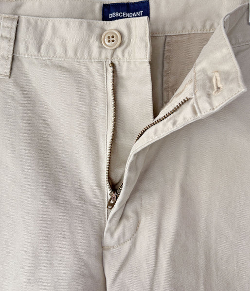 DESCENDANT/PIT TWILL SHORTS (BEIGE)