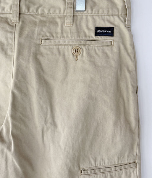 DESCENDANT/PIT TWILL SHORTS (BEIGE)