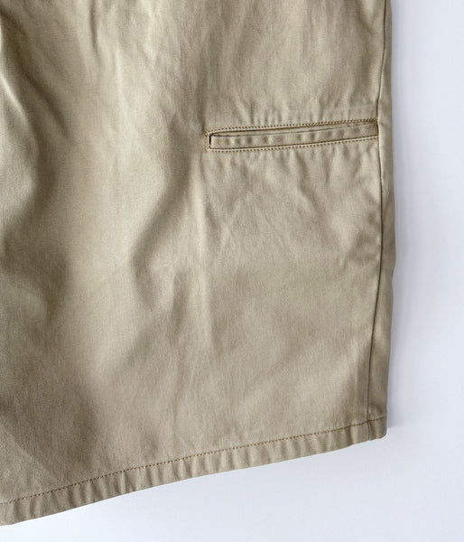 DESCENDANT/PIT TWILL SHORTS (BEIGE)