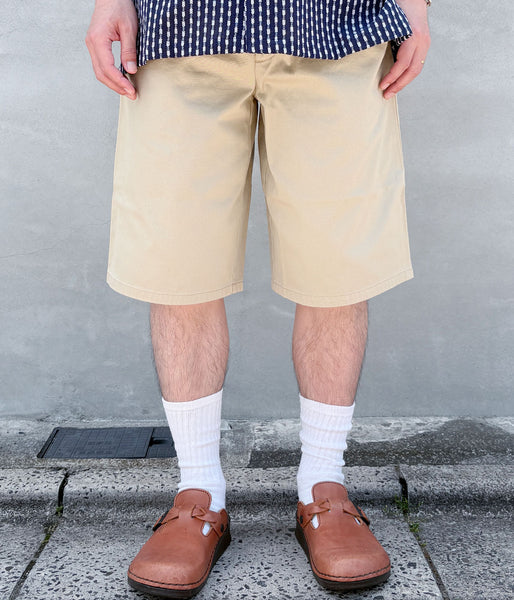 DESCENDANT/PIT TWILL SHORTS (BEIGE)