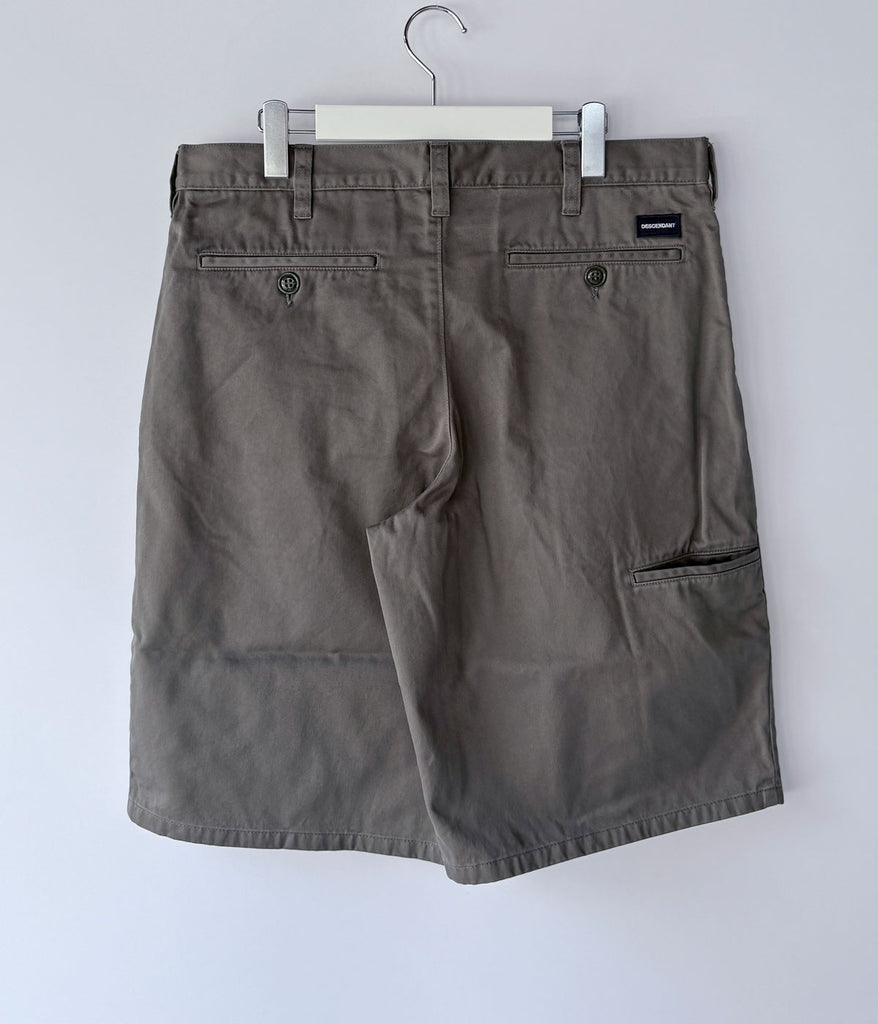DESCENDANT MULE TWILL SHORTS SIZE2 Mサイズ DESCENDANT/PIT TWILL SHORTS (GRAY)