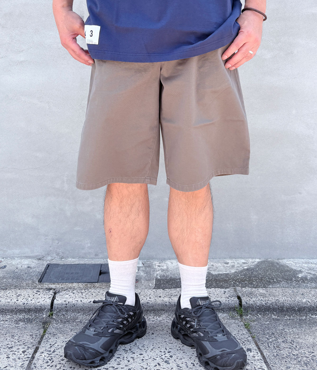 DESCENDANT/PIT TWILL SHORTS (GRAY)
