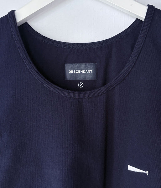 DESCENDANT/CACHALOT ORGANIC COTTON TANKTOP (NAVY)
