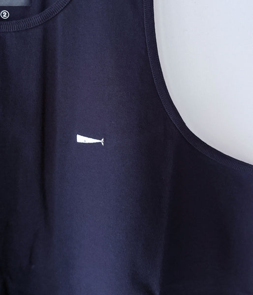 DESCENDANT/CACHALOT ORGANIC COTTON TANKTOP (NAVY)