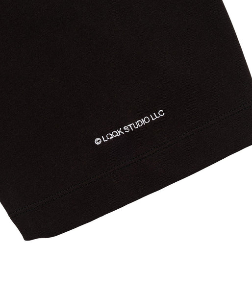 LQQK Studio/BORDER STITCH TEE (BLACK BLUE ORANGE)