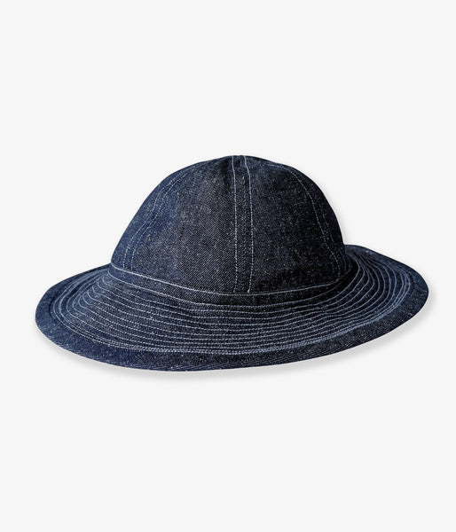 INTERIM/SILK NOIL DENIM M-37 ARMY HAT