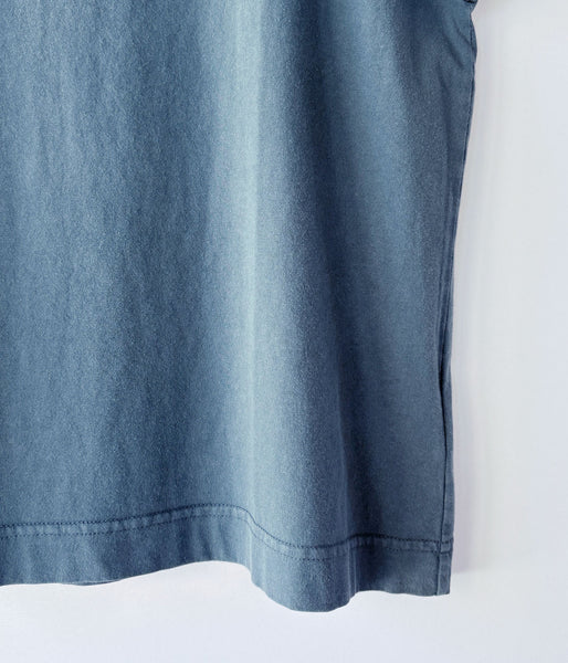 MHL./FADED ROUGH COTTON JERSEY TOP WOMENS (MID GREY)