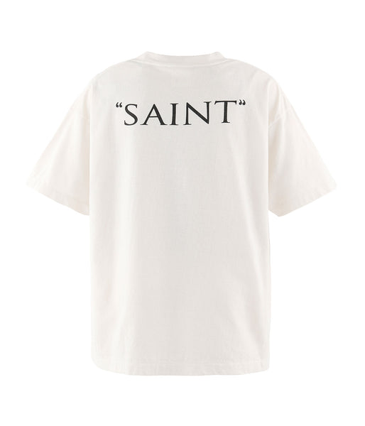 SAINT MICHAEL/CKY_SS T-SHIRT/SAINT/WHITE