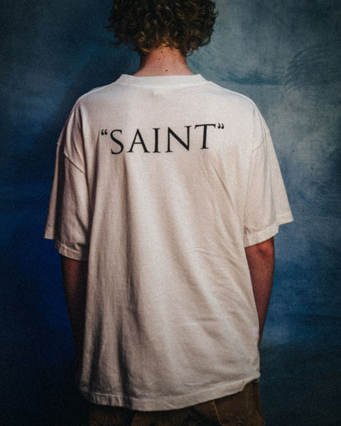 SAINT MICHAEL/CKY_SS T-SHIRT/SAINT/WHITE