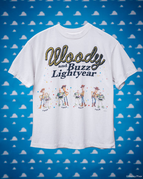 SAINT MICHAEL/PIXAR_SS T-SHIRT/Woody&Buzz/WHT