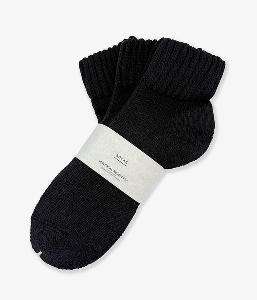 UNIVERSAL PRODUCTS./3P PILE SOCKS (BLACK)