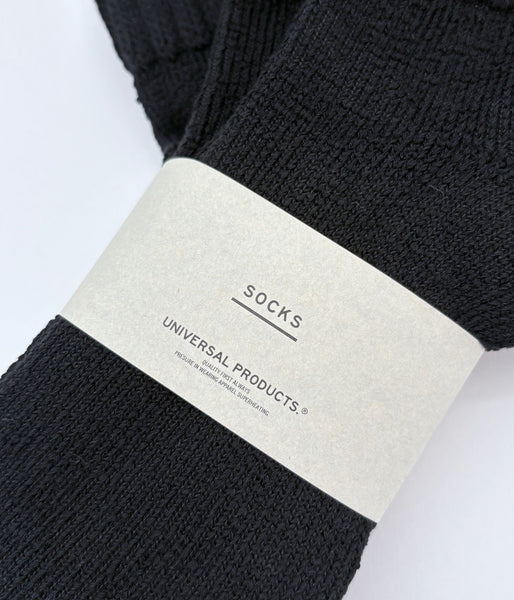 UNIVERSAL PRODUCTS./3P PILE SOCKS (BLACK)