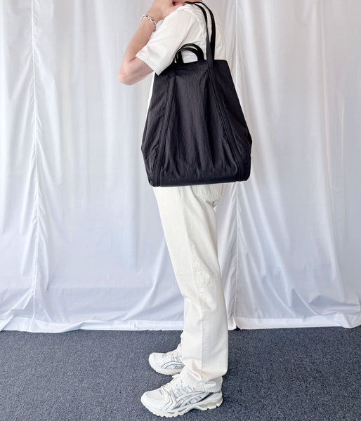 ERA./SHRINK WRAP TOTE BAG (BLACK)