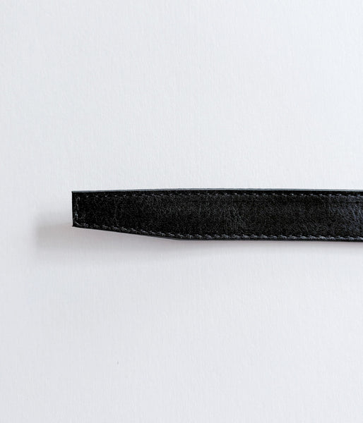 nonnative/RANCHER RING BELT COW LEATHER (BLACK)
