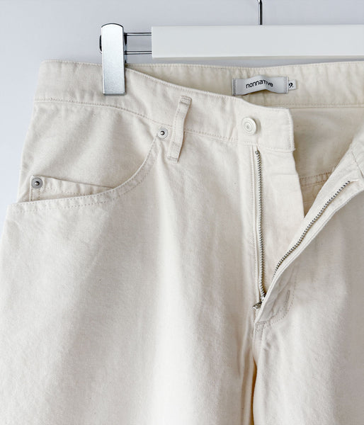 nonnative/TRUCKER 5P JEANS COTTON OXFORD (NATURAL)