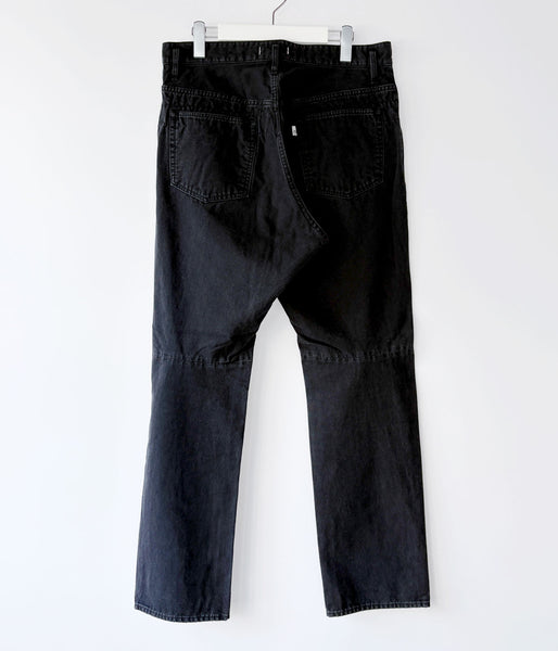 nonnative/TRUCKER 5P JEANS COTTON OXFORD (BLACK)