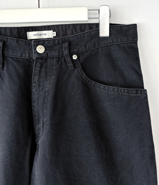 nonnative/TRUCKER 5P JEANS COTTON OXFORD (BLACK)