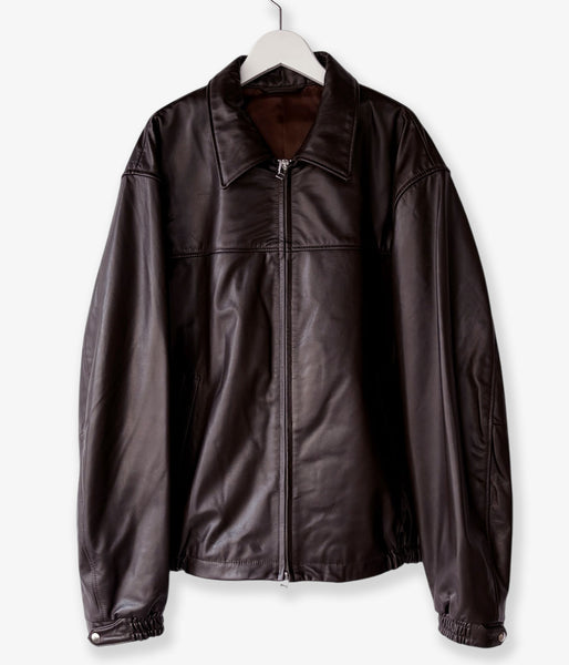 UNIVERSAL PRODUCTS./LEATHER JACKET (BROWN)