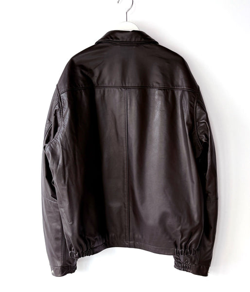 UNIVERSAL PRODUCTS./LEATHER JACKET (BROWN)