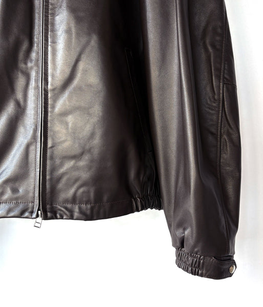 UNIVERSAL PRODUCTS./LEATHER JACKET (BROWN)