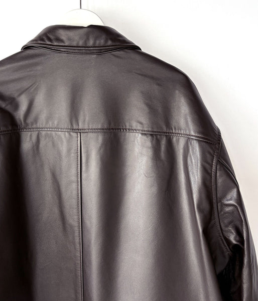 UNIVERSAL PRODUCTS./LEATHER JACKET (BROWN)