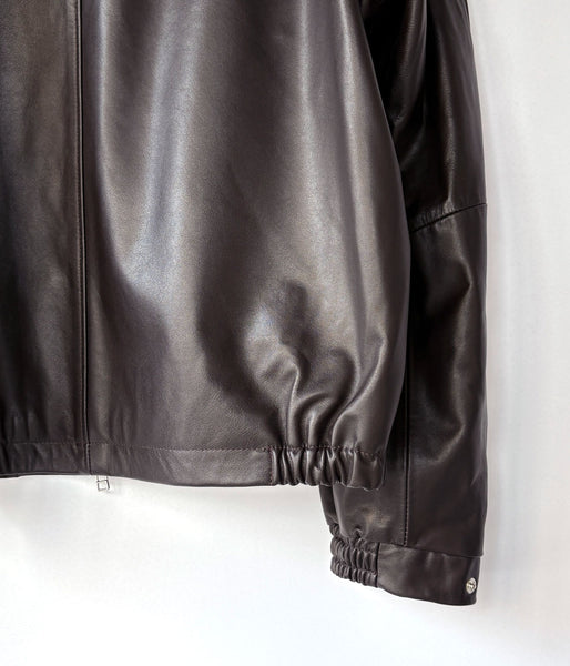 UNIVERSAL PRODUCTS./LEATHER JACKET (BROWN)