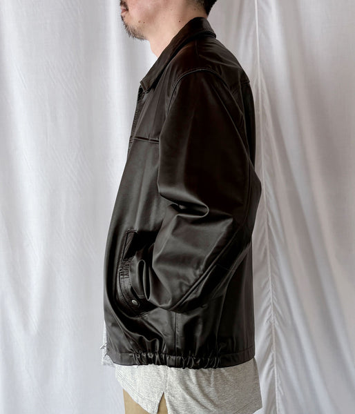 UNIVERSAL PRODUCTS./LEATHER JACKET (BROWN)