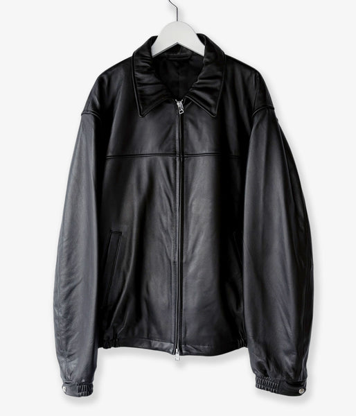 UNIVERSAL PRODUCTS./LEATHER JACKET (BLACK)