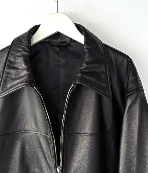 UNIVERSAL PRODUCTS./LEATHER JACKET (BLACK)