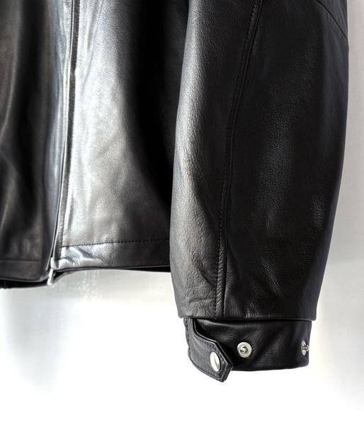UNIVERSAL PRODUCTS./LEATHER JACKET (BLACK)