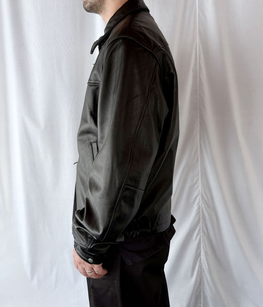 UNIVERSAL PRODUCTS./LEATHER JACKET (BLACK)