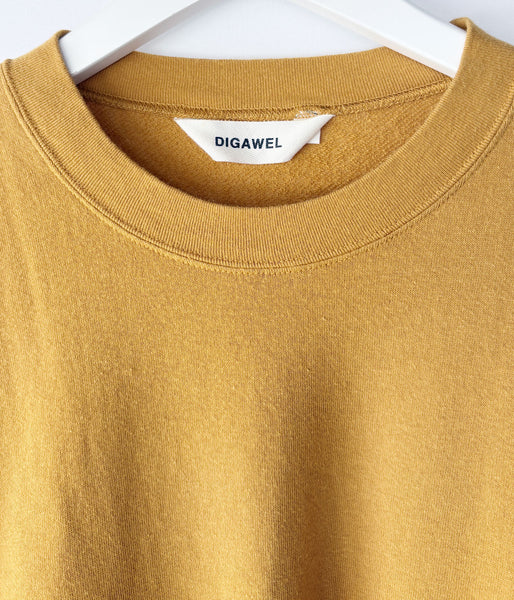 DIGAWEL/L/S T-shirt (Garment dye) (MUSTARD)