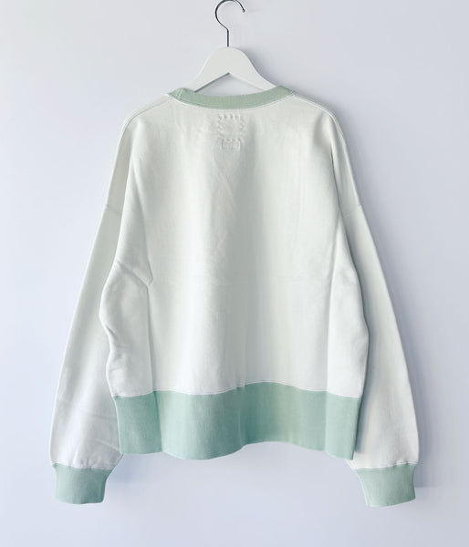 visvim/FELLOW SWEAT L/S 2-TONE CRASH (LTGREEN)