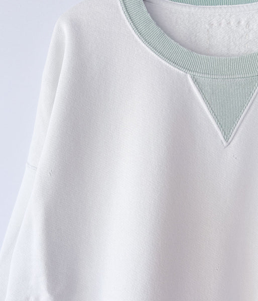 visvim/FELLOW SWEAT L/S 2-TONE CRASH (LTGREEN)