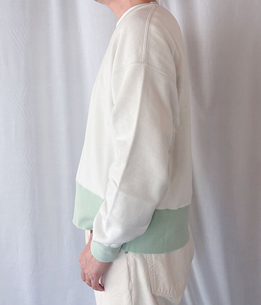 visvim/FELLOW SWEAT L/S 2-TONE CRASH (LTGREEN)
