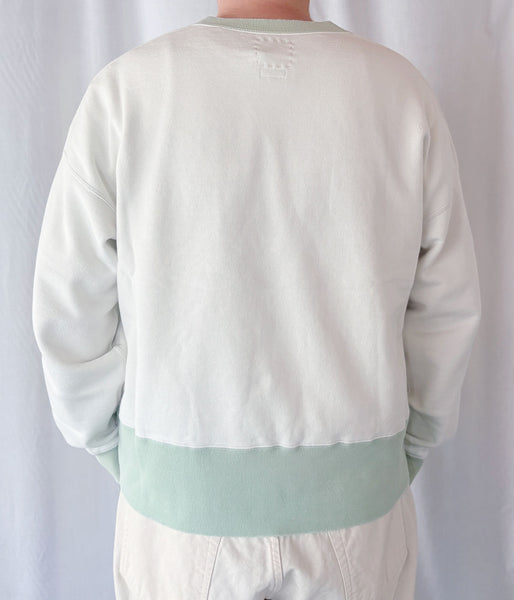 visvim/FELLOW SWEAT L/S 2-TONE CRASH (LTGREEN)