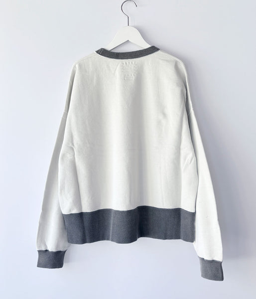 visvim/FELLOW SWEAT L/S 2-TONE CRASH (BLACK)